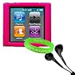 Hard Pink Vibrant Durable Snap Cover for Apple iPod Nano 6th Gen Skin Case (6th Generation Nano, 6G, 6th Gen) compatible with 8GB /16GB Apple iPod Nano Touchscreen + Black Headphones + Live * Laugh * Love Vangoddy Wrist Band Hard Pink Vibrant Durable Snap Cover for Apple iPod Nano 6th Gen Skin Case (6th Generation Nano, 6G, 6th Gen) compatible with 8GB /16GB Apple iPod Nano Touchscreen + Black Headphones + Live * Laugh * Love Vangoddy Wrist Band