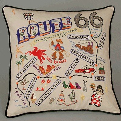 Route 66 Pillow by Catstudio