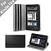 Acase Kindle Fire Premium Micro Fiber Leather Case with built-in Stand for Kindle Fire Full Color 7" Multi-touch Display, Wifi (Black)
