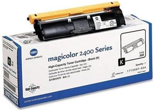 Konica Minolta 1710587-004 OEM Toner - magicolor 2400 2430 2450 2480MF 2490MF 2500 2530 2550 2590MF High Capacity Black Toner (4500 Yield) OEM
