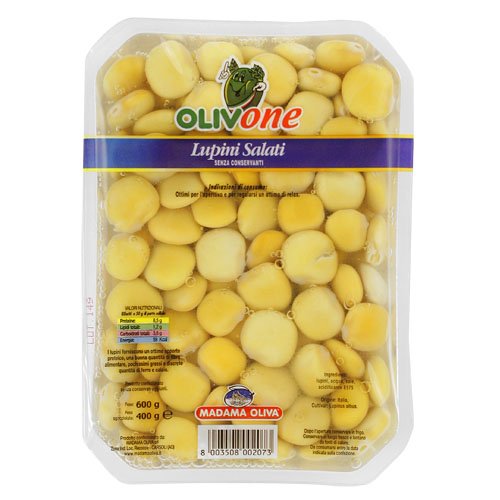 Childrens Toyshop  Gourmet Food : Madama Oliva Salted Lupini Beans - 14oz. Pack