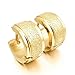 Men's Stainless Steel Stud Hoop huggie Earrings Gold Charm Elegant Matte