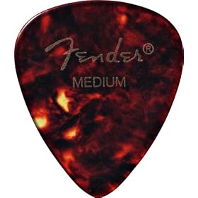 Fender 351 Shape  Pick Pack, 12 Units,  Shell, Medium