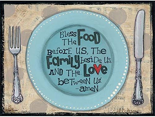 Bless the Food By Lisa Larson - 32 x 24 Premium Gallery Stretched Canvas Ready to Hang