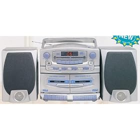 SC-2020CD AM/FM Stereo Radio Double Cassette Recorder CD Player
