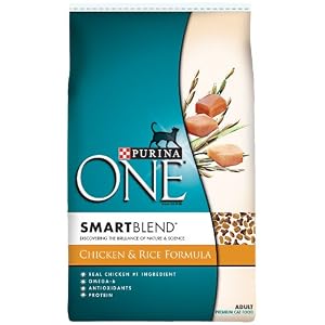 Purina One Cat Smartblend Chicken and Rice Cat Food, 16-Pound
