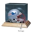 Mini Helmet Display Case (Wood Base) (No Logo)