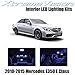 XtremeVision Mercedes E350 E550 E63 AMG E Class Sedan 2010-2015 (7 Pieces) Blue Premium Interior LED Kit Package + Installation Tool Tool