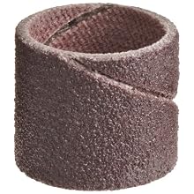 3M  Cloth Band 341D, 1/2" Diameter x 1/2" Width, P120 Grit, Brown (Pack of 100)