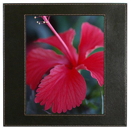 Nevada Stitched Faux-Leather Frame - Chocolate (8x10