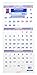 AT-A-GLANCE PM1128 Vertical-Format Three-Month Reference Wall Calendar, 12 1/4 x 27, 2015-2017