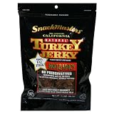 SnackMasters Turkey Jerky, Hot & Spicy, 3.5-Ounce Packages (Pack of 8)
