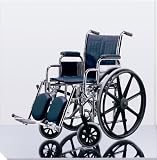 Excel Narrow Wheelchair w/ Permanent Arms (16in blue)