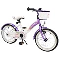 bike*star 40.6cm (16 Zoll) Kinder-Fahrrad - Farbe Lila & Wei�