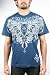 Affliction Georges St-Pierre Blasted Signature Series Premium T-Shirt - Navy Blue