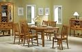 7pc Mission Style Solid Hardwood Dining Table & 6 Chairs Set