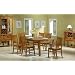 7pc Mission Style Solid Hardwood Dining Table & 6 Chairs Set