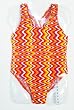 Girls 4-6X 1PC T-Back Swimsuit in Orange Pool