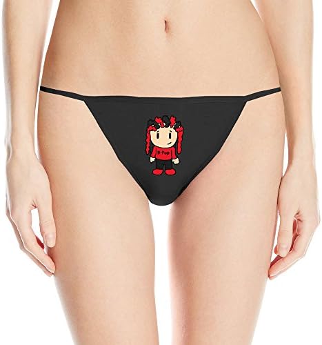 QUURTY Women's Sexy Black Red Dreads B-Pop Skater Punk G-string Black Medium