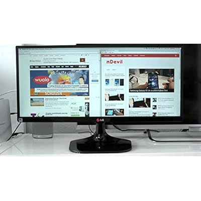 LG 25&quot; Full HD Ultra Wide LED Monitor (21:9) with splits 4 Screens &amp; Dual Linkup