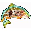 Trout Story Shaped Jigsaw Puzzle by Louis T. Johnson