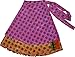 Short Size Two Layer Reversible Wrap Around Art Skirts,Random Assorted,One size
