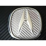 ACURA SILVER CARBON FIBER TRUNK EMBLEM TL RL TSX RSX RDX NSX by Unknown
