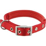 Galaxy Padded Nylon Dog Collar by Kakadu Pet, Extra Large, 1 x 24, Red