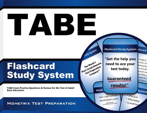 tabe flashcard study system tabe exam practice questions  review for the test of adult basic education cards