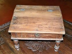 Antique Wooden Money Lender(Muneem Desk)