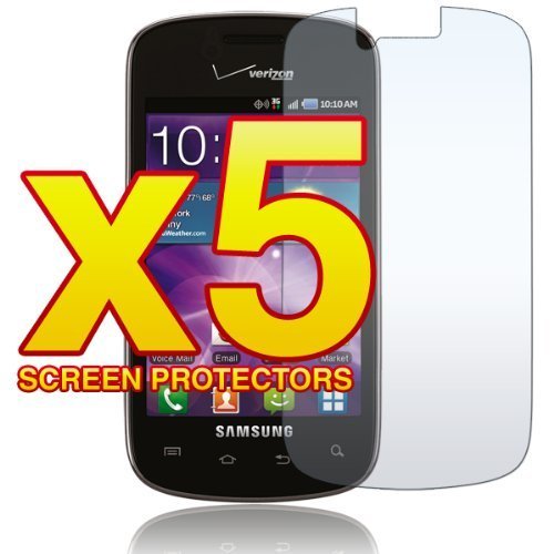 Samsung Illusion i110 - FIVE (5) Premium Clear LCD Screen Protector [AccessoryOne Brand]