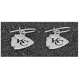 LogoArt Kansas City Chiefs Sterling Silver Team Logo Dangle Earrings