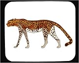 Decorated Mouse Pad with endangered, captivity, cheetah, mammal, African, gepard, zoo, cat, animal, species, feline