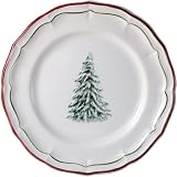 Gien Filets Noel 9 Inch Dessert Plate