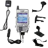 Car / Auto Multi Adapter Mount Holder GPS Navigation Kit for the PalmOne Treo 700p with built in charger - Gomadic Brand