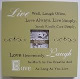 Live Well Laugh Often Love Always Wall Photo Frame