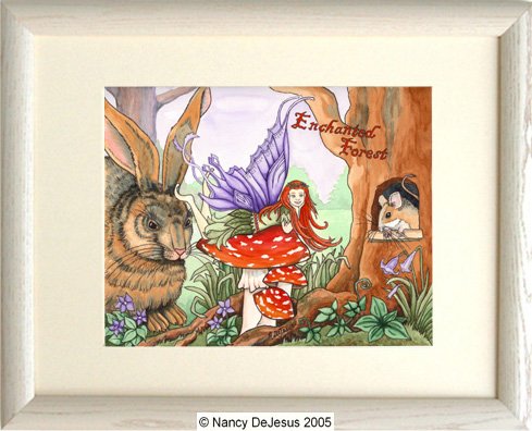 Woodland Fairy (Enchanged Forest) with frame