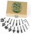 MLCS Woodworking 15 Pc. Carbide-tipped Router Bit Set, 1/2 shank