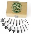 MLCS Woodworking 15 Pc. Carbide-tipped Router Bit Set, 1/2