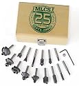 MLCS 8377 Router Bit Set with Carbide tipped, 1/2-Inch Shank, 15-Piece
