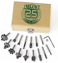 MLCS 8377 Router Bit Set with Carbide tipped, 1/2-Inch Shank, 15-Piece