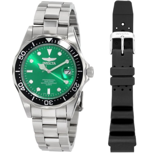 Invicta Mens 10667 Pro Diver Collection Bracelet and Rubber Watch Set Invicta Mens 10667 Pro Diver Collection Bracelet and Rubber Watch Set