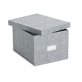 Oxford 40591 Oxford Reinforced Board 6 x 9 Card File With Lift-Off Cover, Black/White Agate