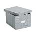 Oxford Reinforced Board Card File With Lift-Off Cover, 6 x 9 Inches, Black/White Agate (40591)
