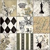 Baroque I FINEST BRAND CANVAS Print With Added Heavy BRUSHSTROKES Sylvie Becquet 20x20 Baroque I FINEST BRAND CANVAS Print With Added Heavy BRUSHSTROKES Sylvie Becquet 20x20