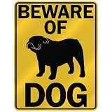 BEWARE OF BULLDOG PARKING SIGN DOG