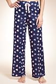 Pure Cotton Heart Print Pyjama Bottoms [T37-5533-S-BGHF]