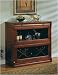 Contemporary Style Mahogany Finish Wine Rack / Bookcase