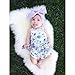 Newborn Baby Girl Bodysuit Lace Floral Romper Jumpsuit Outfits Backless Clothes (0-3 Months)
