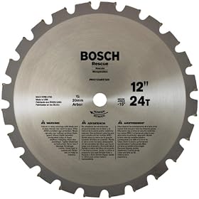 Bosch PRO1224RES20B 12-Inch 24T 20mm TCG RES Circular Saw Blade